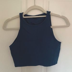 ARITZIA Talula Teal Cropped Tank Top Size S